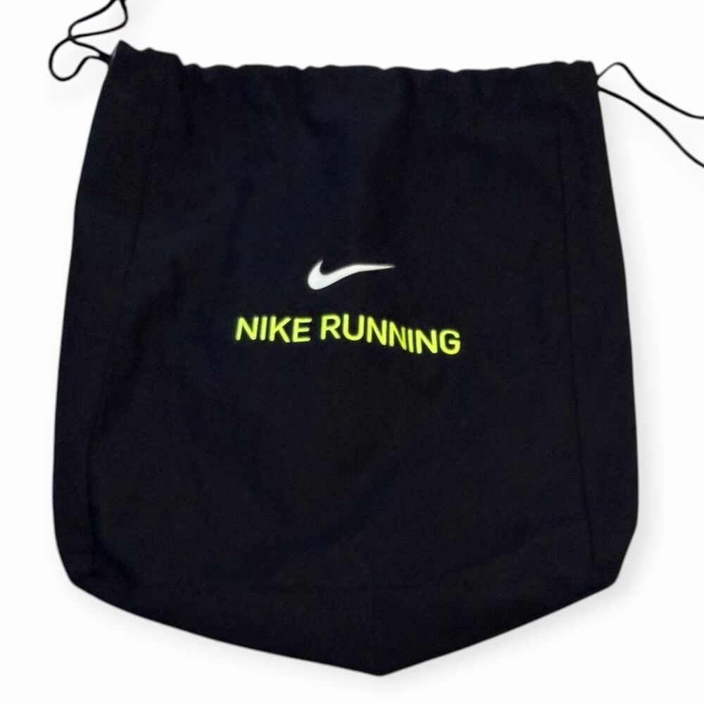 NIKE Unisex Black Nike Running Drawstring Gym Bag Backpack